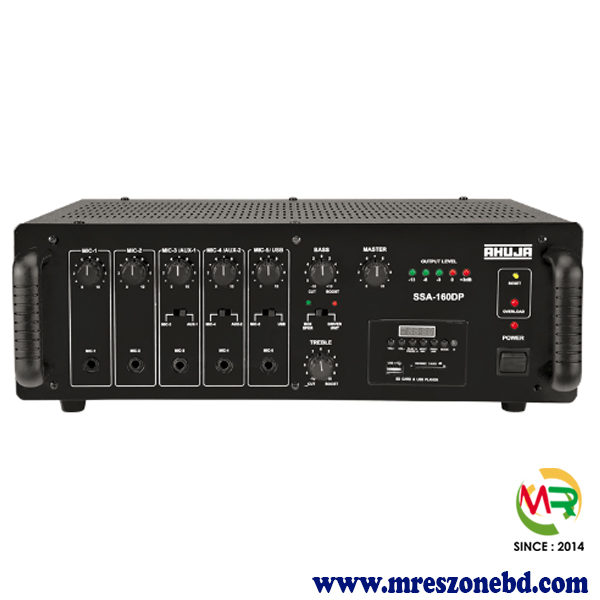Ahuja SSA-160DP 160W PA Mixer Amplifier with Built-in Digital Player