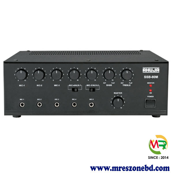 Ahuja SSB-80M 80W PA Mixer Amplifier Price in Bangladesh